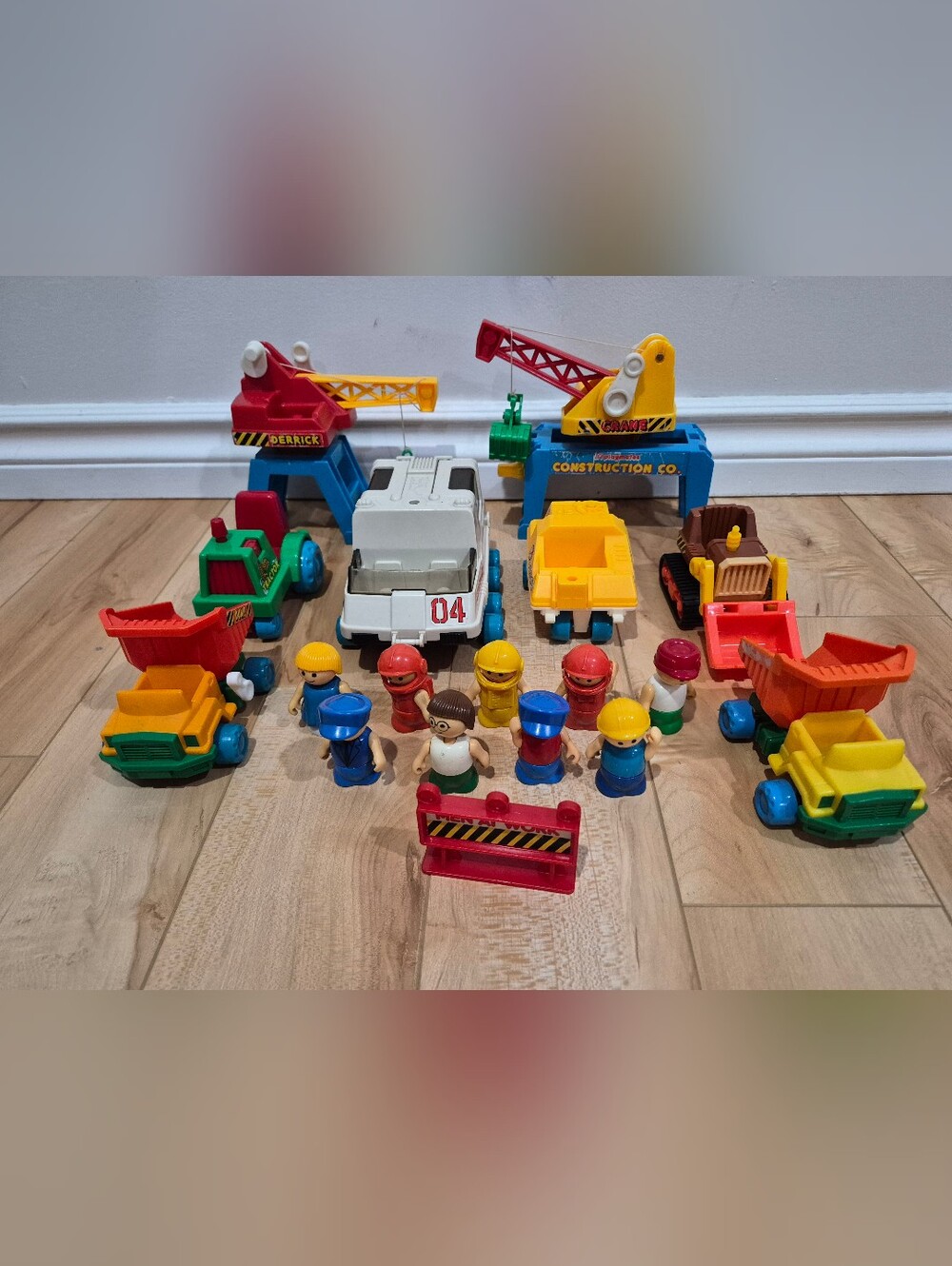 Vintage Playskool Li'l Playmates characters and vehicles